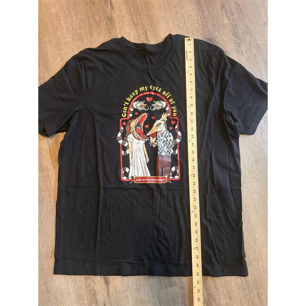 Adam & Barbara Maitland Graphic T-Shirt Halloween Bettlejuice Black Unisex Size